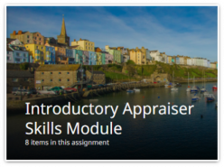 Introductory Appraiser Skills Module - 8 items in this assignment